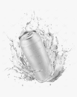 Mockup lata - Can Mockup With Splash – imagem 5 Mockup lata - Can Mockup With Splash – imagem 5
