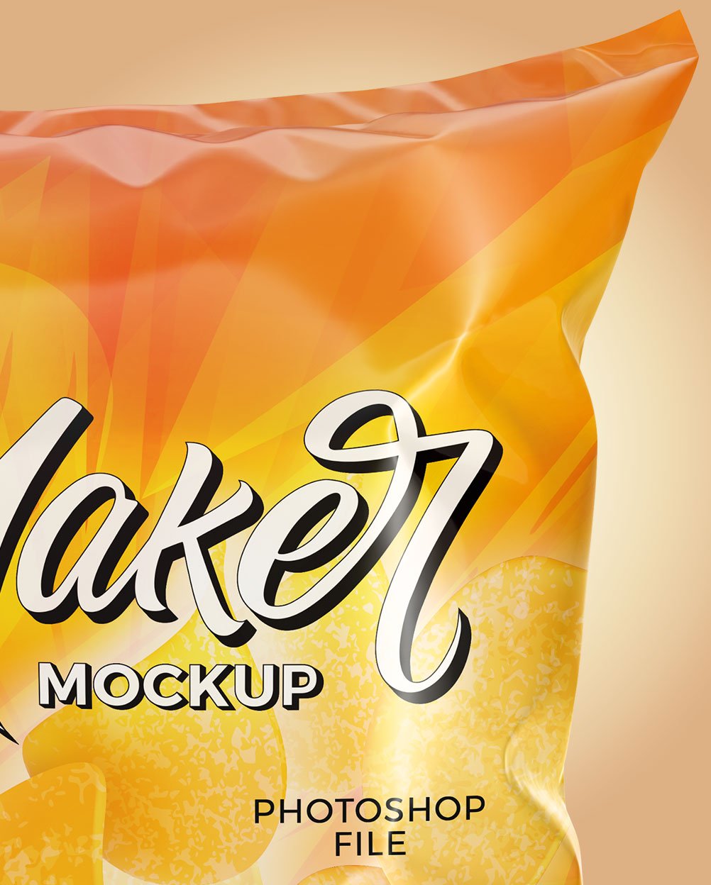 Snack Packaging Mockup Metallic – imagem 12 Snack Packaging Mockup Metallic – imagem 12