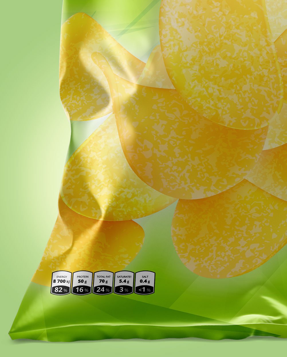 Snack Packaging Mockup Metallic – imagem 7 Snack Packaging Mockup Metallic – imagem 7