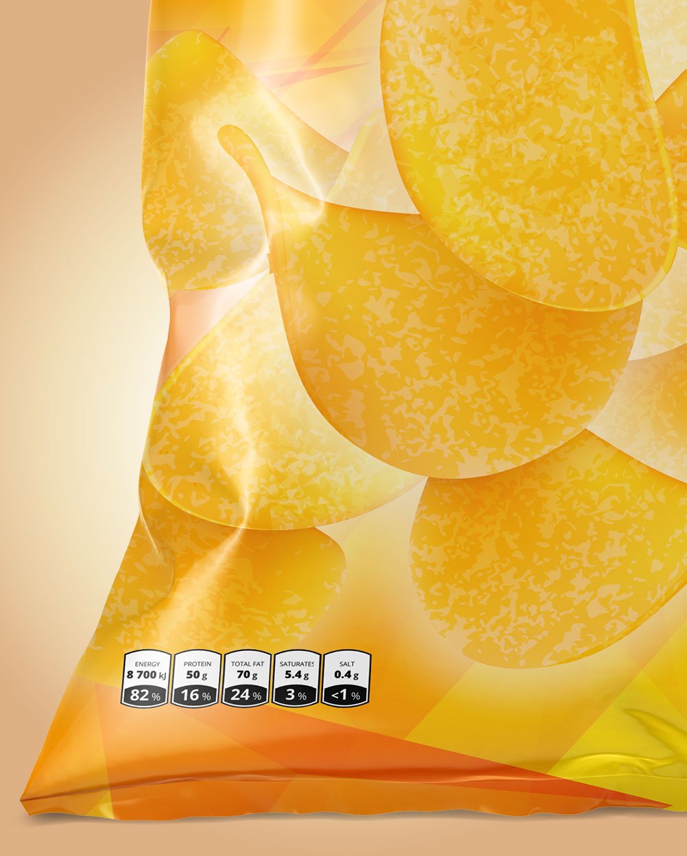 Snack Packaging Mockup Metallic – imagem 8 Snack Packaging Mockup Metallic – imagem 8