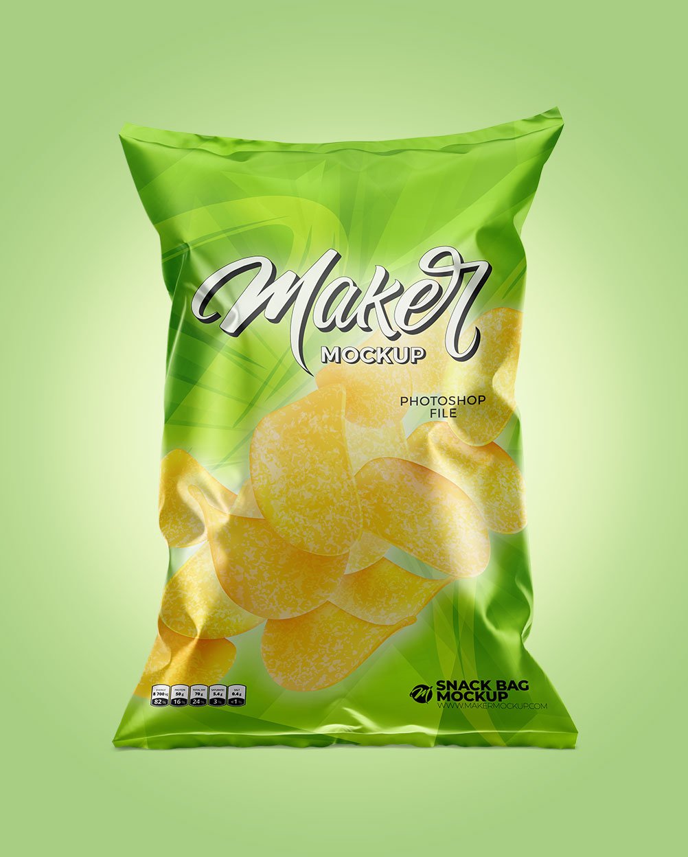 Snack Packaging Mockup Metallic – imagem 15 Snack Packaging Mockup Metallic – imagem 15