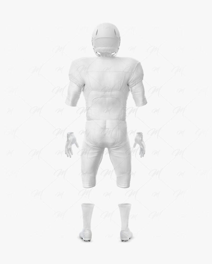 Mockup Uniforme de Futebol Americano Costas PSD