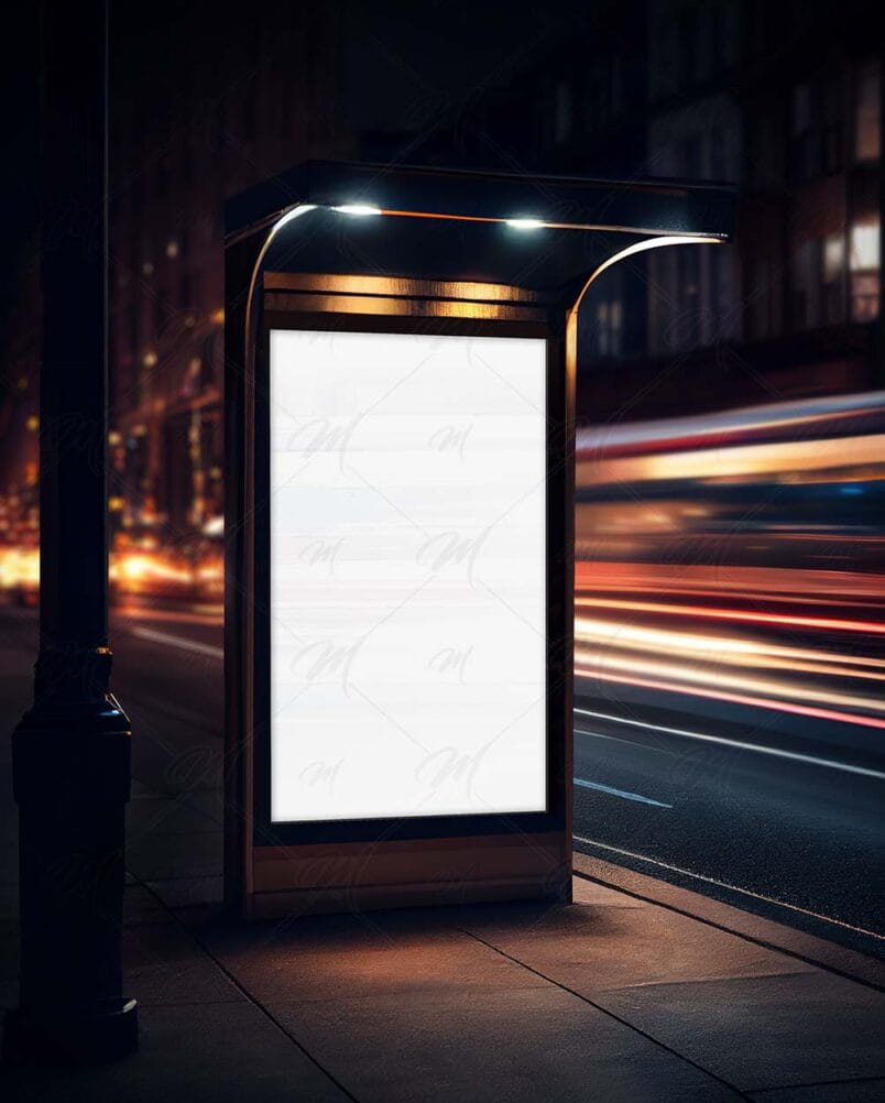 Mockup Placa Publicitária PSD 2