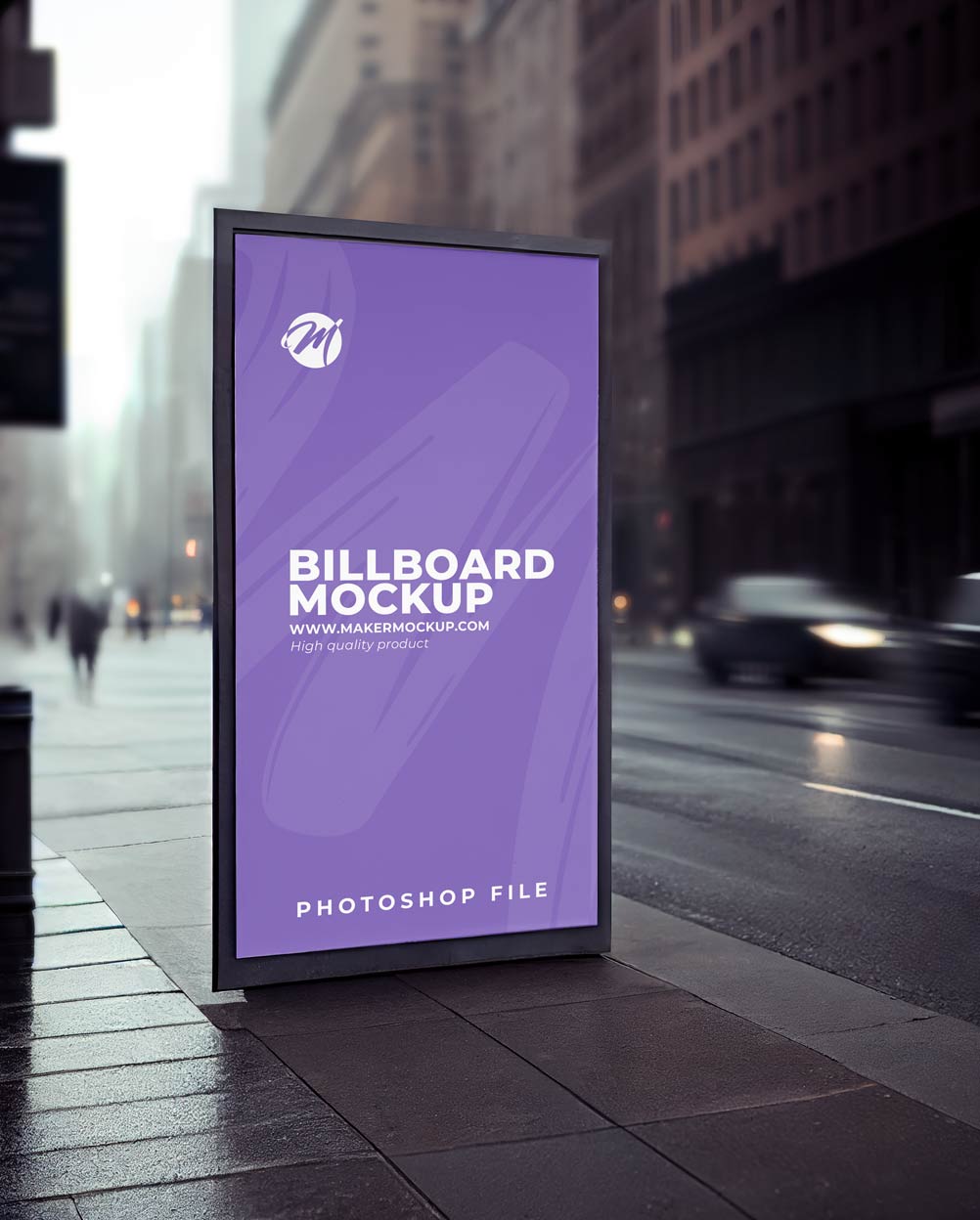 Billboard Mockup - Street – imagem principal Billboard Mockup - Street – imagem principal