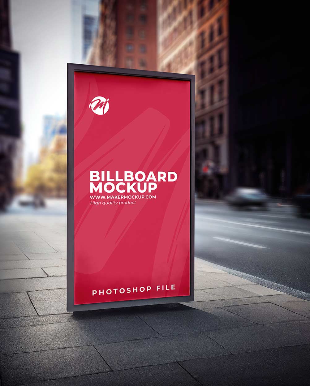 Billboard Mockup - Street – imagem principal Billboard Mockup - Street – imagem principal