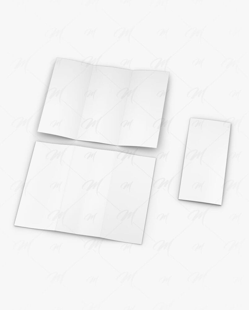 Mockup Folheto Tríptico PSD 2