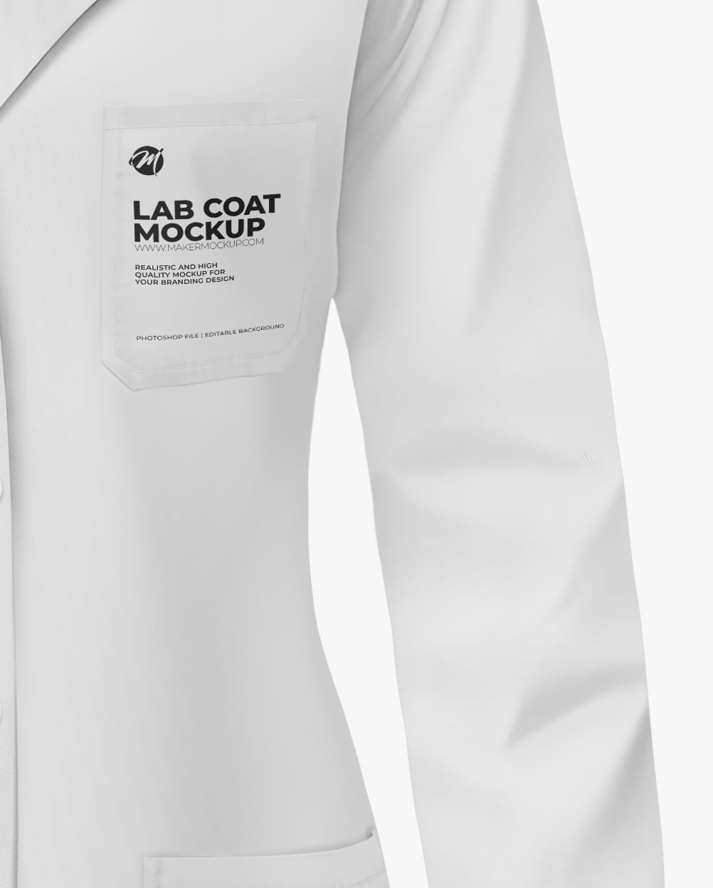 Woman lab coat Mockup - Jaleco feminino Mockup – imagem 5 Woman lab coat Mockup - Jaleco feminino Mockup – imagem 5