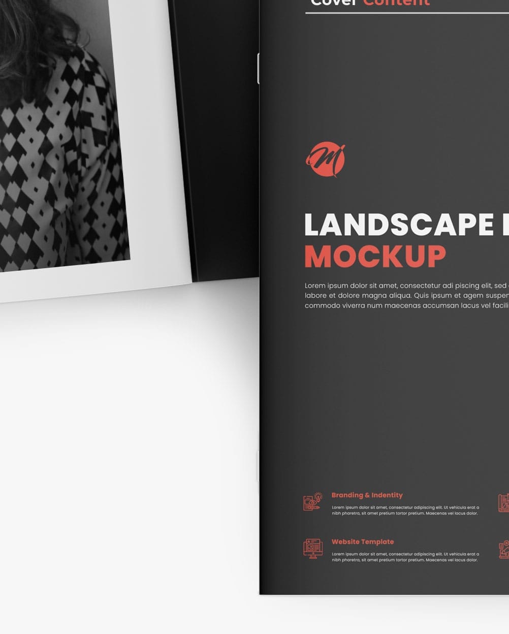Mockup brochure - Mockup folheto horizontal – imagem 3 Mockup brochure - Mockup folheto horizontal – imagem 3
