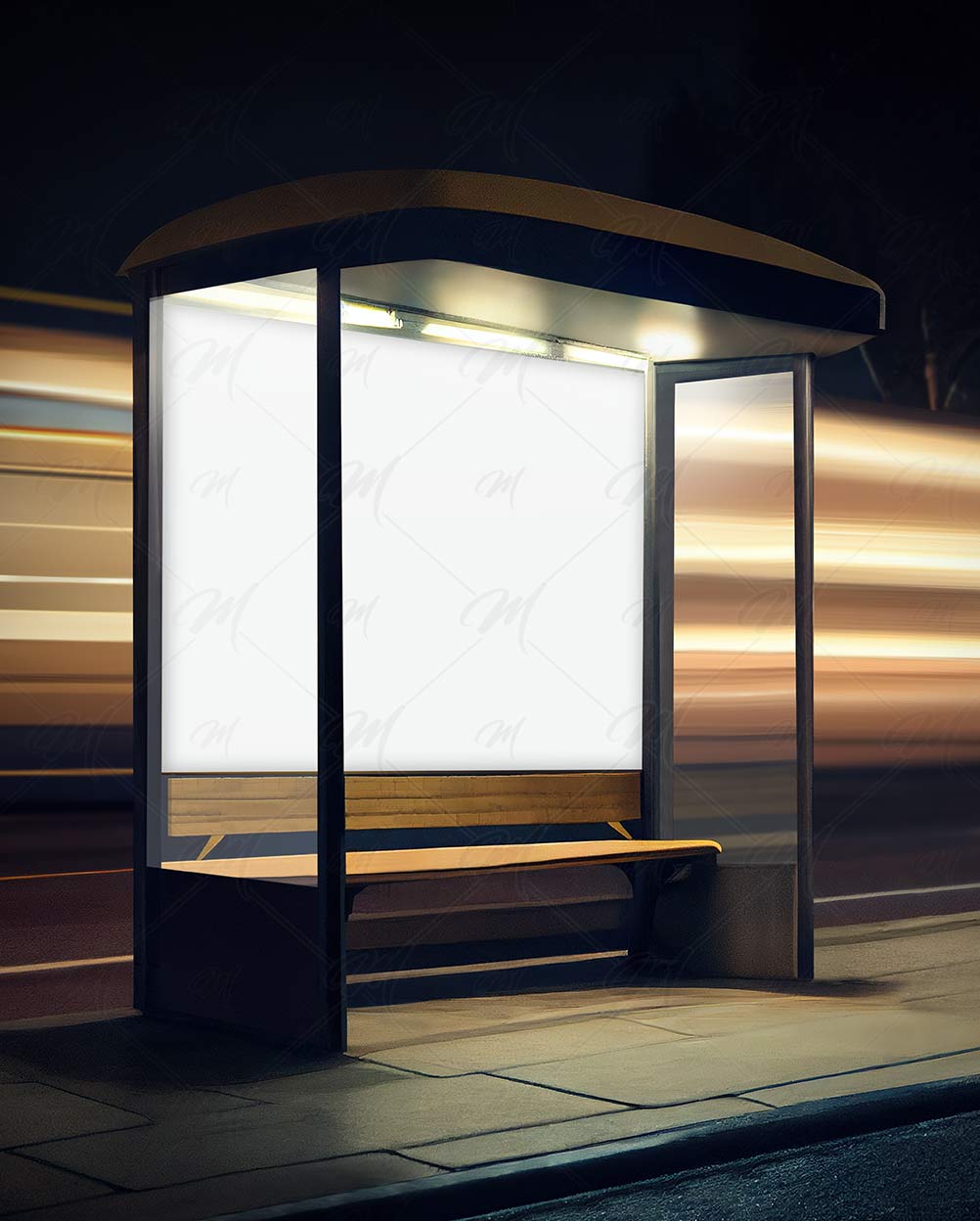Ponto de ônibus mockup - Bus Stop – imagem 3 Ponto de ônibus mockup - Bus Stop – imagem 3
