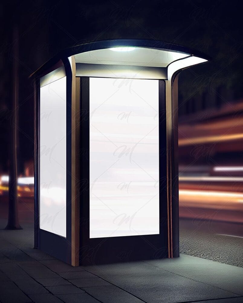 Mockup Outdoor Rua Noturna PSD