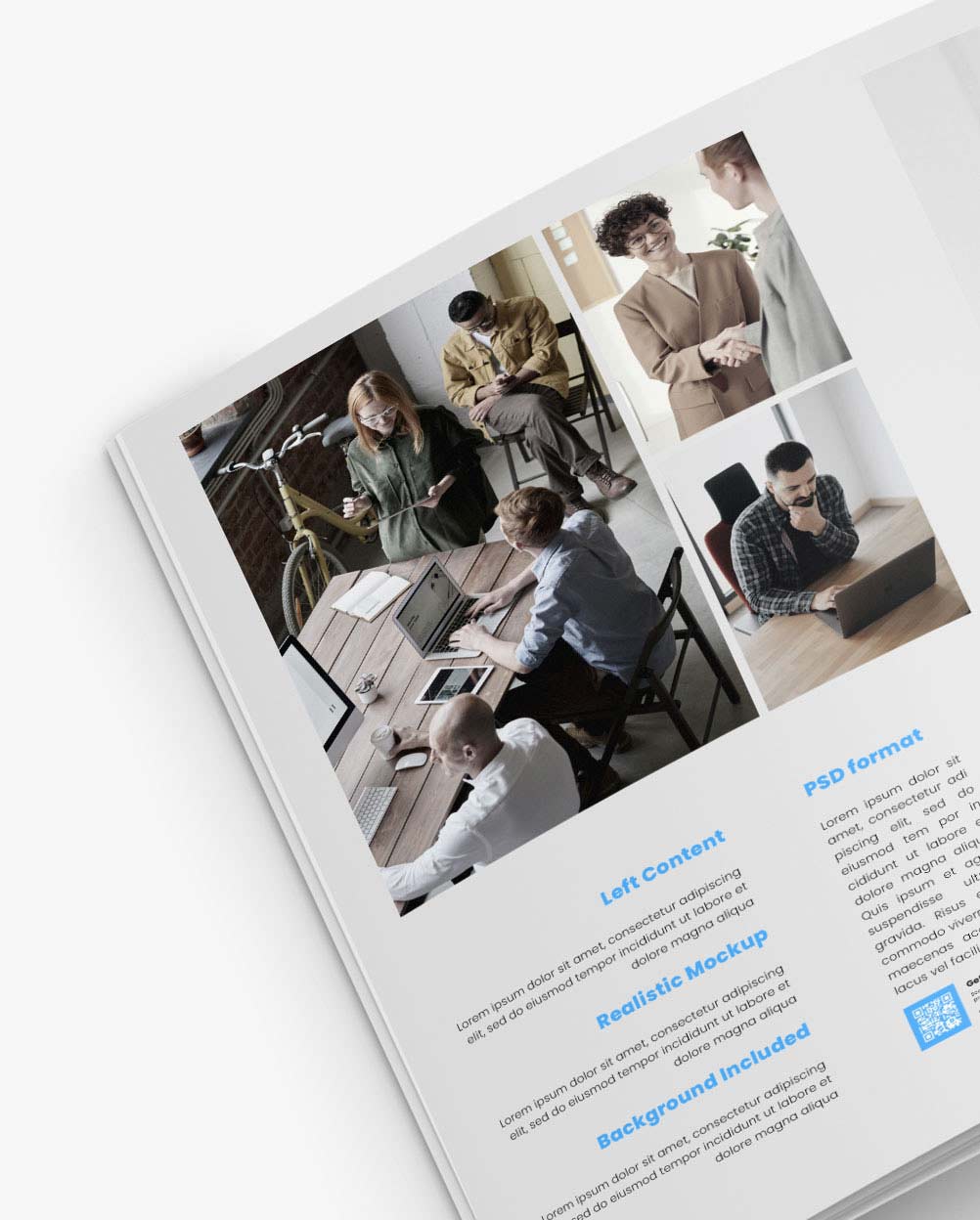 Mockup brochure - Mockup folheto horizontal – imagem 4 Mockup brochure - Mockup folheto horizontal – imagem 4