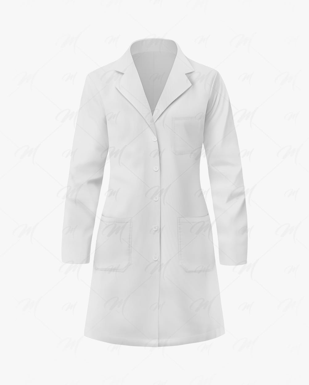 Woman lab coat Mockup - Jaleco feminino Mockup – imagem principal Woman lab coat Mockup - Jaleco feminino Mockup – imagem principal