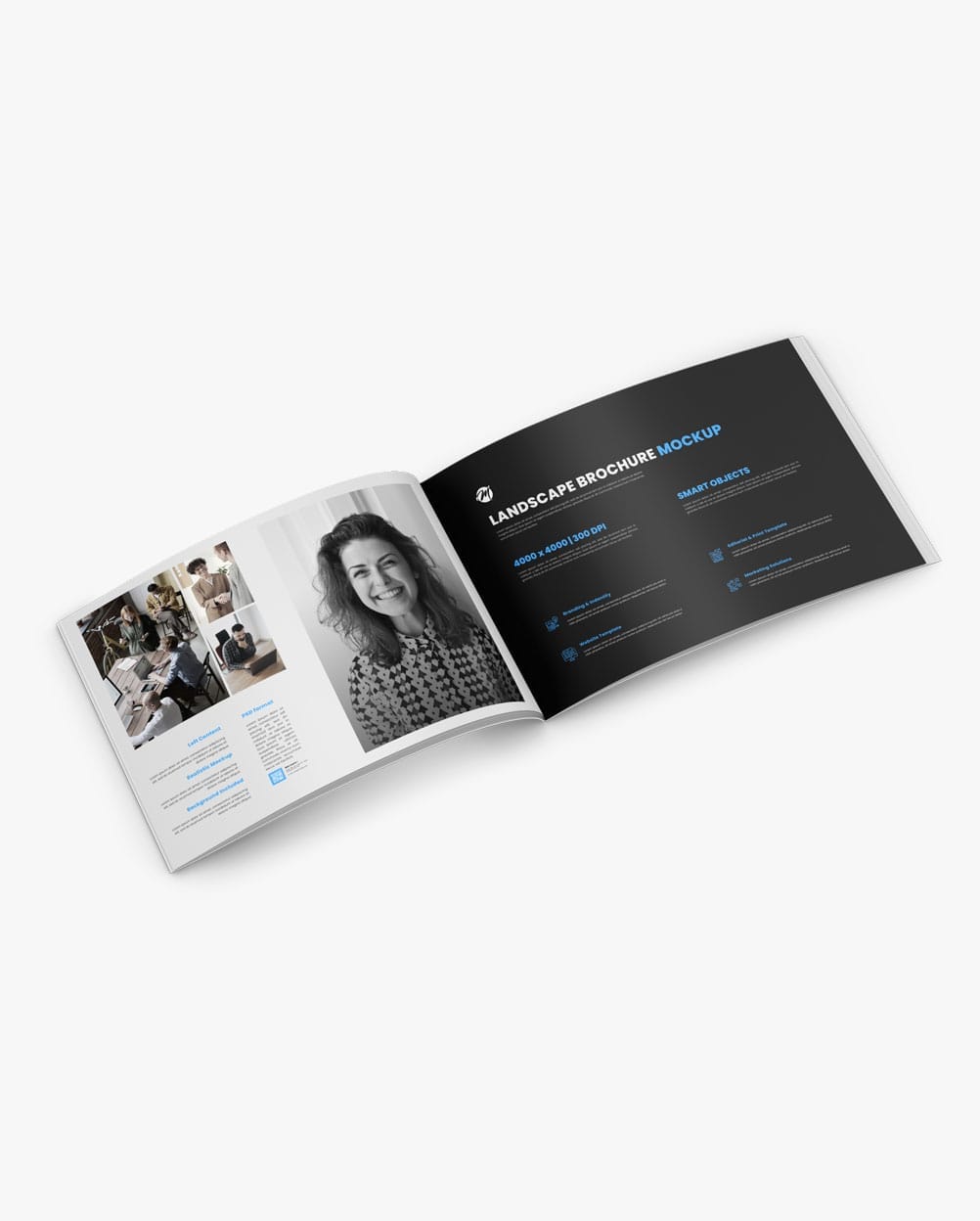 Mockup brochure - Mockup folheto horizontal – imagem 3 Mockup brochure - Mockup folheto horizontal – imagem 3