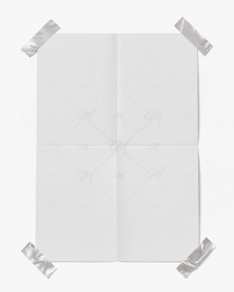 Mockup Cartaz Parede Escritório PSD Realista