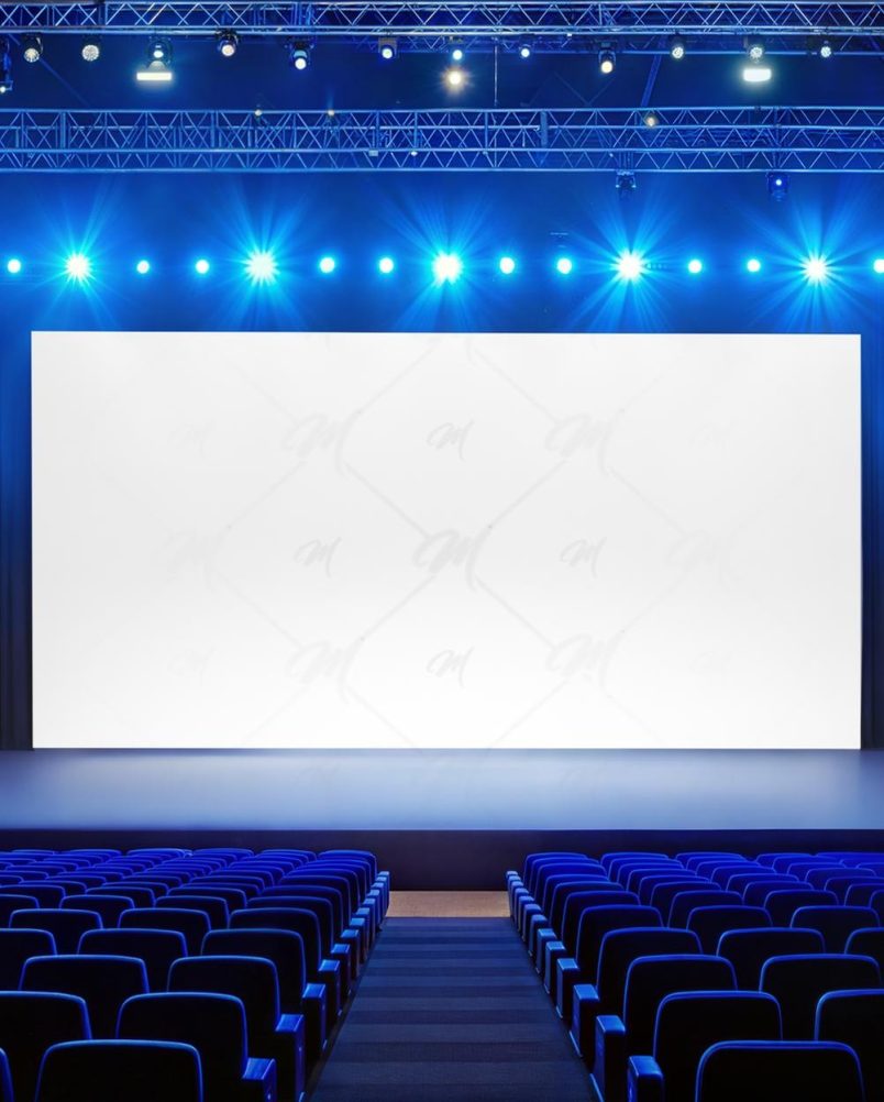 Mockup Painel Led Evento PSD Realista