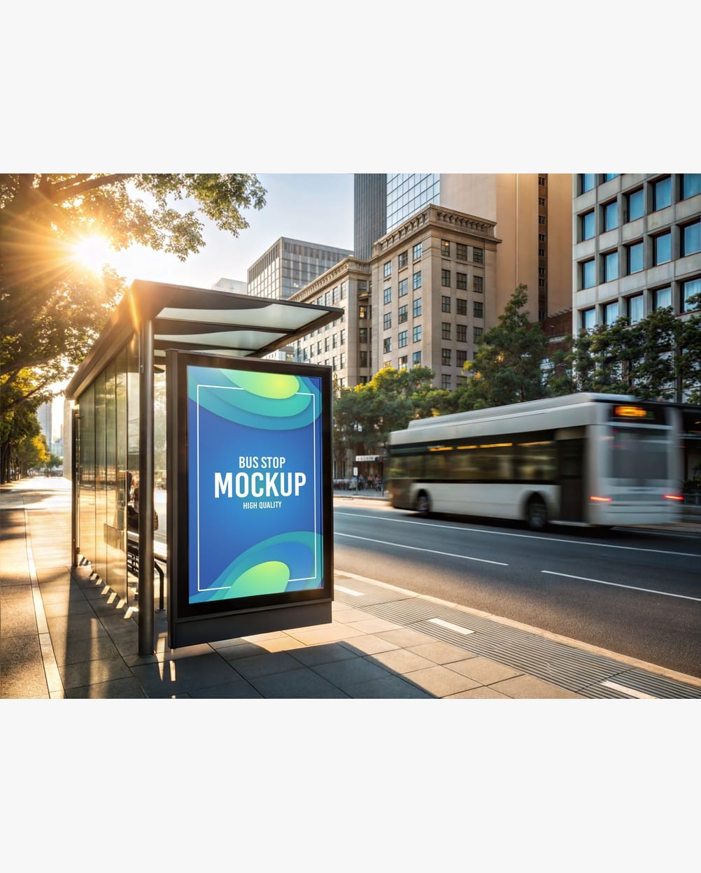 Mockup Painel Publicitário Ponto de Ônibus - Detalhe Realista Mockups de Publicidade Mockup Profissi Mockup Painel Publicitário Ponto de Ônibus - Detalhe Realista Mockups de Publicidade Mockup Profissional