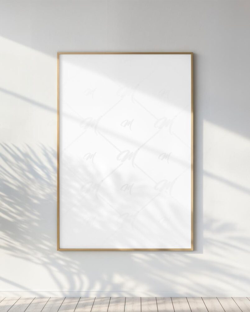 Mockup Quadro Moldura Parede Interna PSD Realista