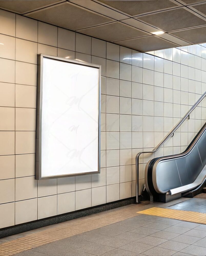 Mockup Anúncio Metrô PSD