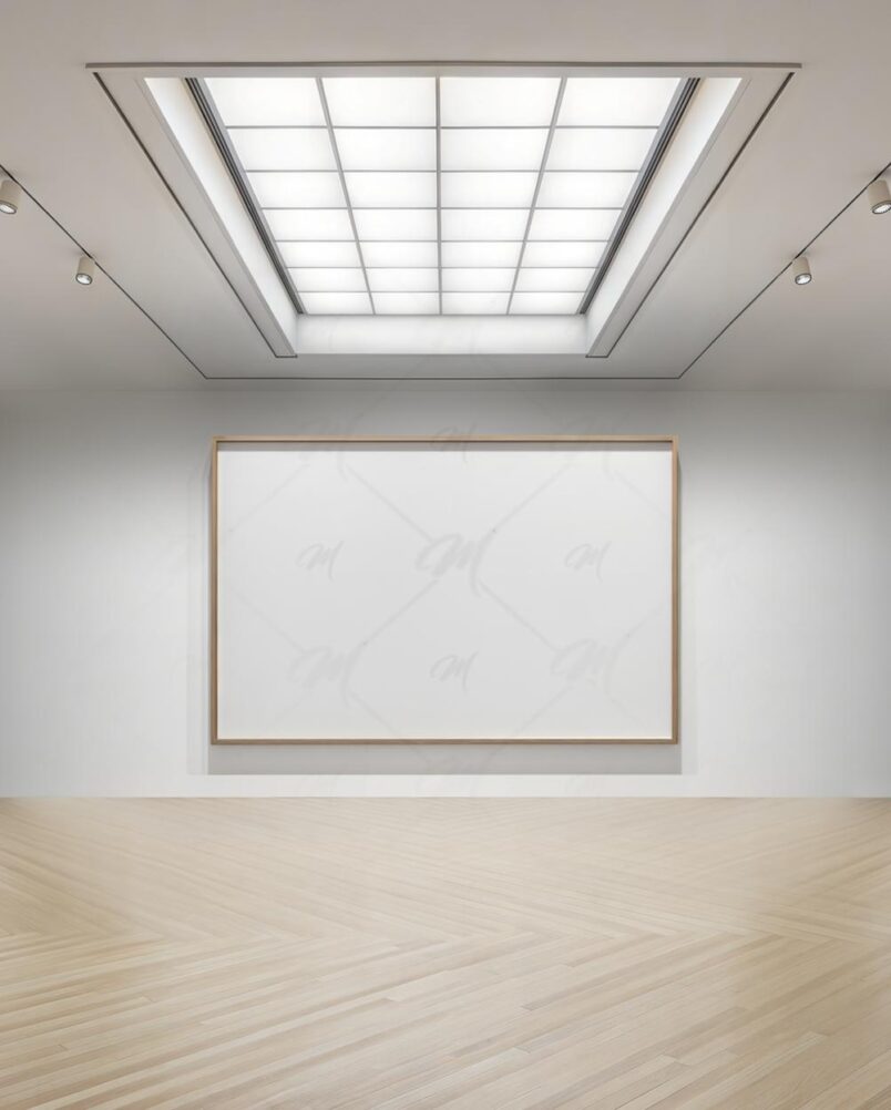 Mockup Quadro Galeria Moderna PSD Realista