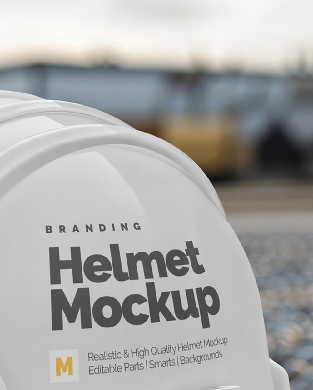 Mockup Capacete Segurança Canteiro PSD – detalhe 14 Mockup Capacete Segurança Canteiro PSD – detalhe 14