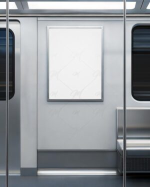 Mockup Anúncio Painel Vagão Metrô Profissional - Mockup PSD Mockups de Publicidade Editável Mockup Anúncio Painel Vagão Metrô Profissional - Mockup PSD Mockups de Publicidade Editável