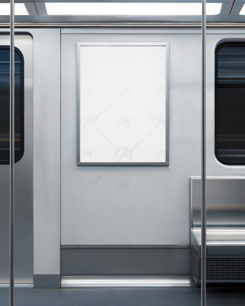 Mockup Vagão Metrô PSD