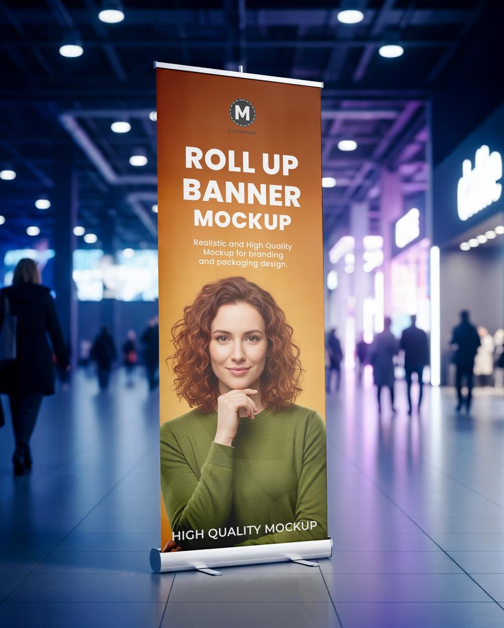 Mockup Banner Rollup Shopping Center - Vista Frontal Mockup Mockups de Publicidade para Download Mockup Banner Rollup Shopping Center - Vista Frontal Mockup Mockups de Publicidade para Download