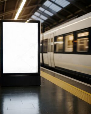 Mockup Billboard Plataforma Metrô - Mockup PSD Mockups de Publicidade Editável Mockup Billboard Plataforma Metrô - Mockup PSD Mockups de Publicidade Editável