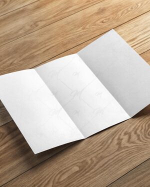 Mockup Brochura Trifólio Mesa Madeira - Mockup PSD Mockups de Publicidade Editável Mockup Brochura Trifólio Mesa Madeira - Mockup PSD Mockups de Publicidade Editável