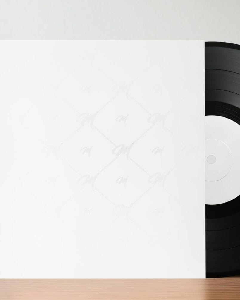 Mockup Capa Vinil Mesa Interna PSD