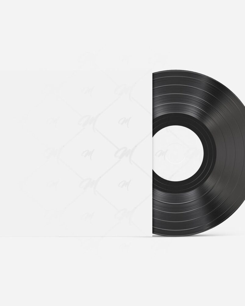 Mockup Capa Vinil Superfície Lisa PSD Realista