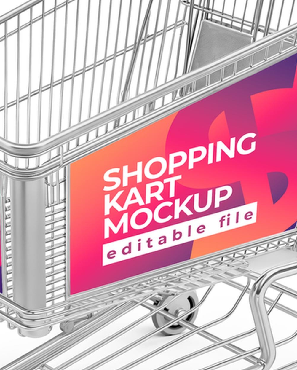 Mockup Carrinho Compras Superfície Neutra - Detalhe Realista Mockups de Veículos Mockup Profissional Mockup Carrinho Compras Superfície Neutra - Detalhe Realista Mockups de Veículos Mockup Profissional