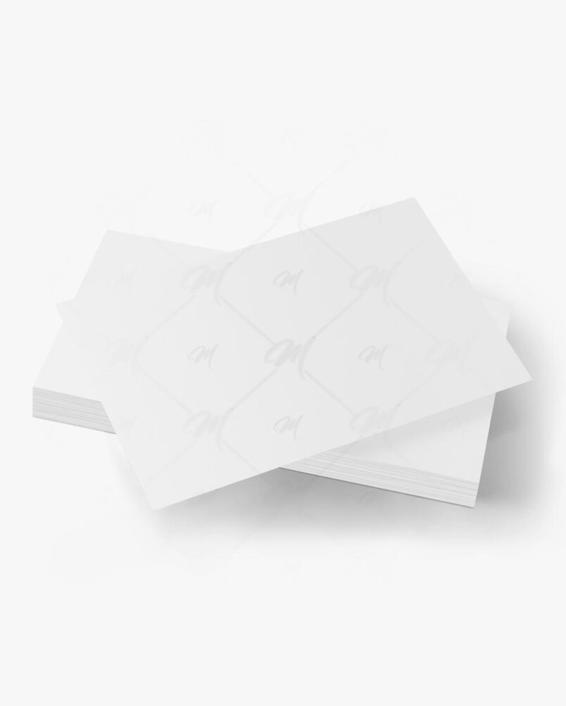 Mockup Cartão Visita Destaque Perspectiva PSD Realista