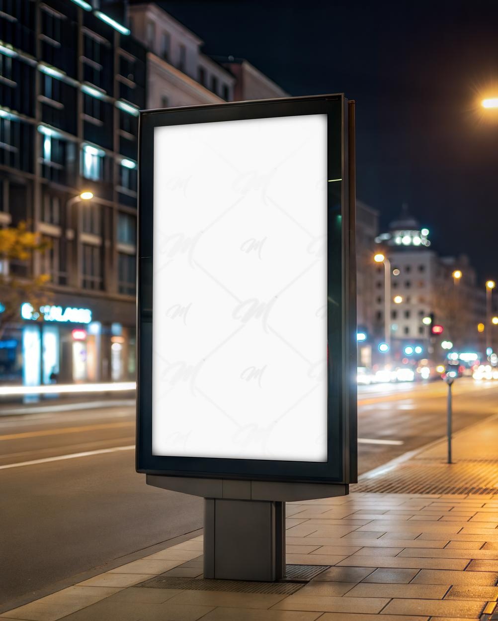 Mockup Outdoor Publicitário Noturno - Mockup PSD Mockups de Publicidade Editável Mockup Outdoor Publicitário Noturno - Mockup PSD Mockups de Publicidade Editável