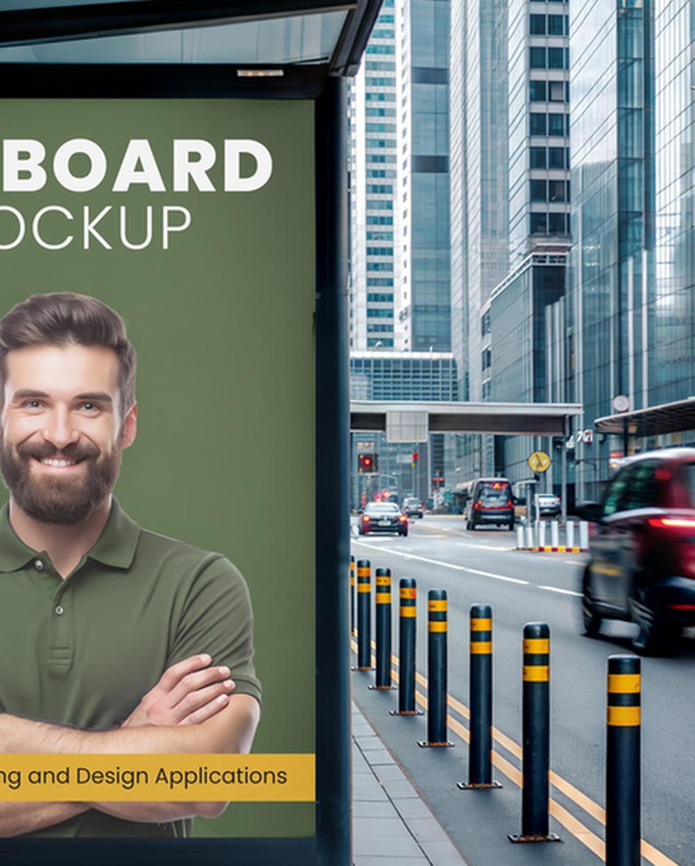 Mockup Painel Anúncio Ponto Urbano - Detalhe Realista Mockups de Publicidade Mockup Profissional Mockup Painel Anúncio Ponto Urbano - Detalhe Realista Mockups de Publicidade Mockup Profissional