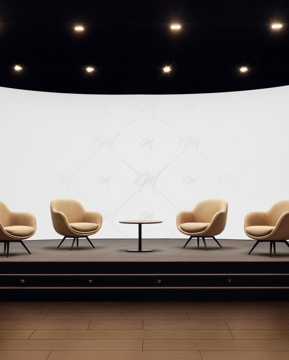 Mockup Painel Curvo Palco Conferência - Mockup PSD Mockups de Publicidade Editável Mockup Painel Curvo Palco Conferência - Mockup PSD Mockups de Publicidade Editável