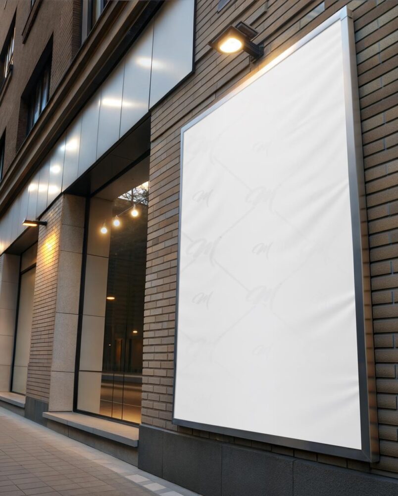 Mockup Fachada Comercial Fachada Urbana PSD
