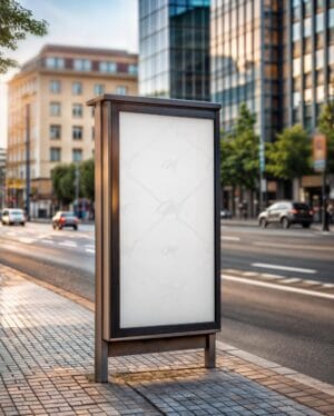 Mockup Publicidade Abrigo Ônibus PSD Editável – imagem 23