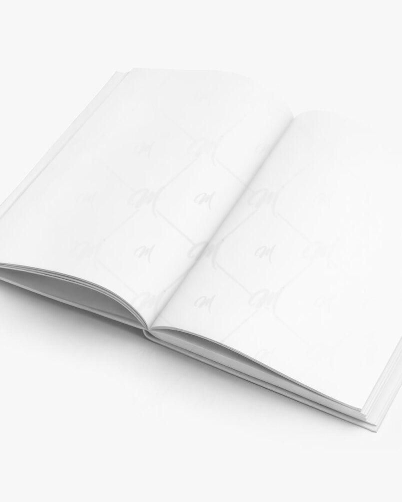 Mockup Revista Aberta Estúdio PSD Realista