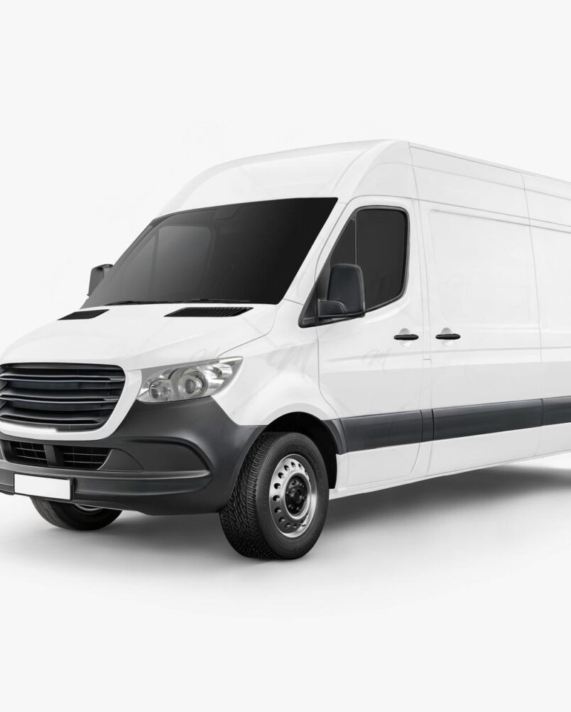 Mockup Van Carga Estúdio Fotográfico PSD