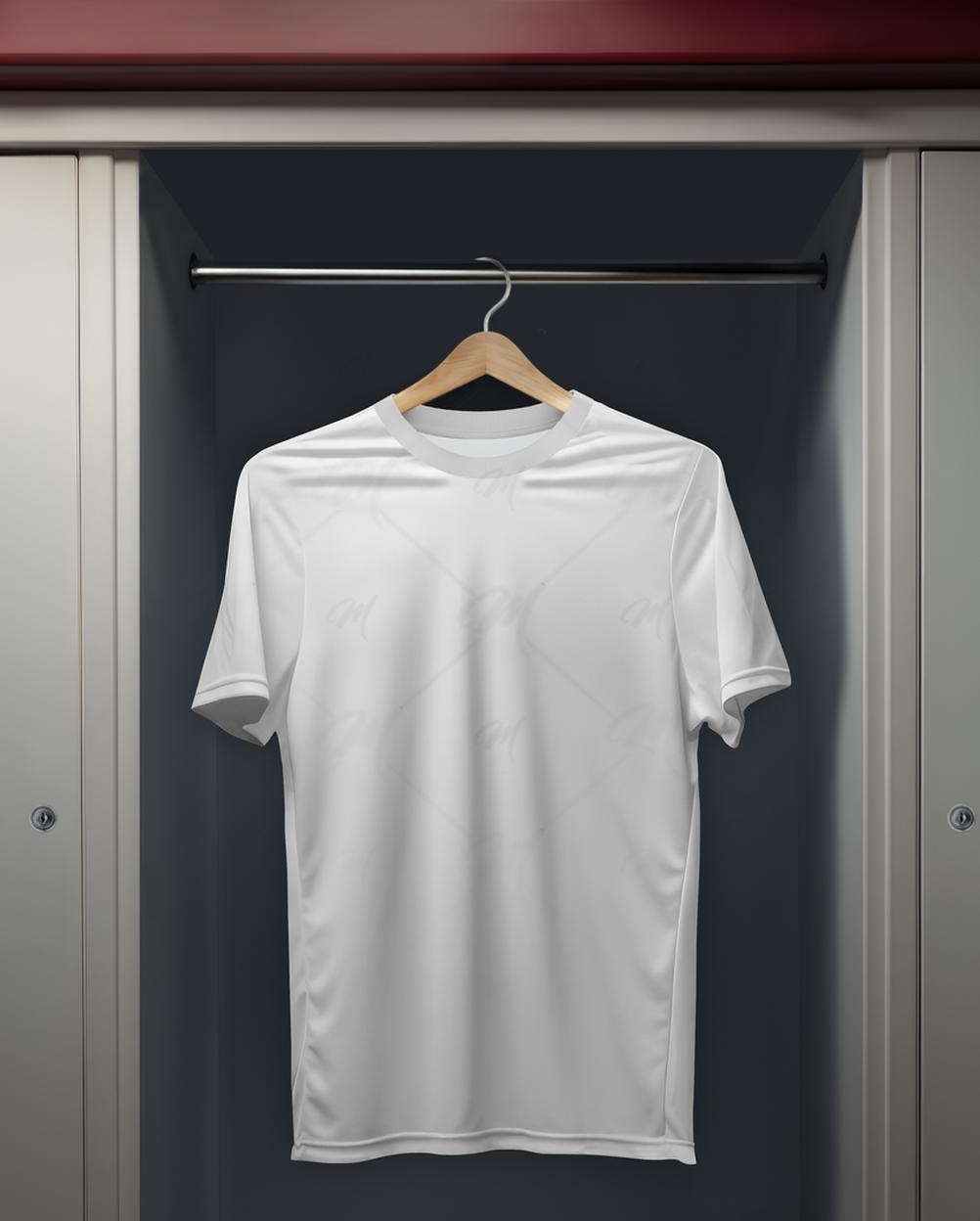 Mockup Camiseta Cabide Armário - Mockup PSD Mockups de Roupas Editável Mockup Camiseta Cabide Armário - Mockup PSD Mockups de Roupas Editável